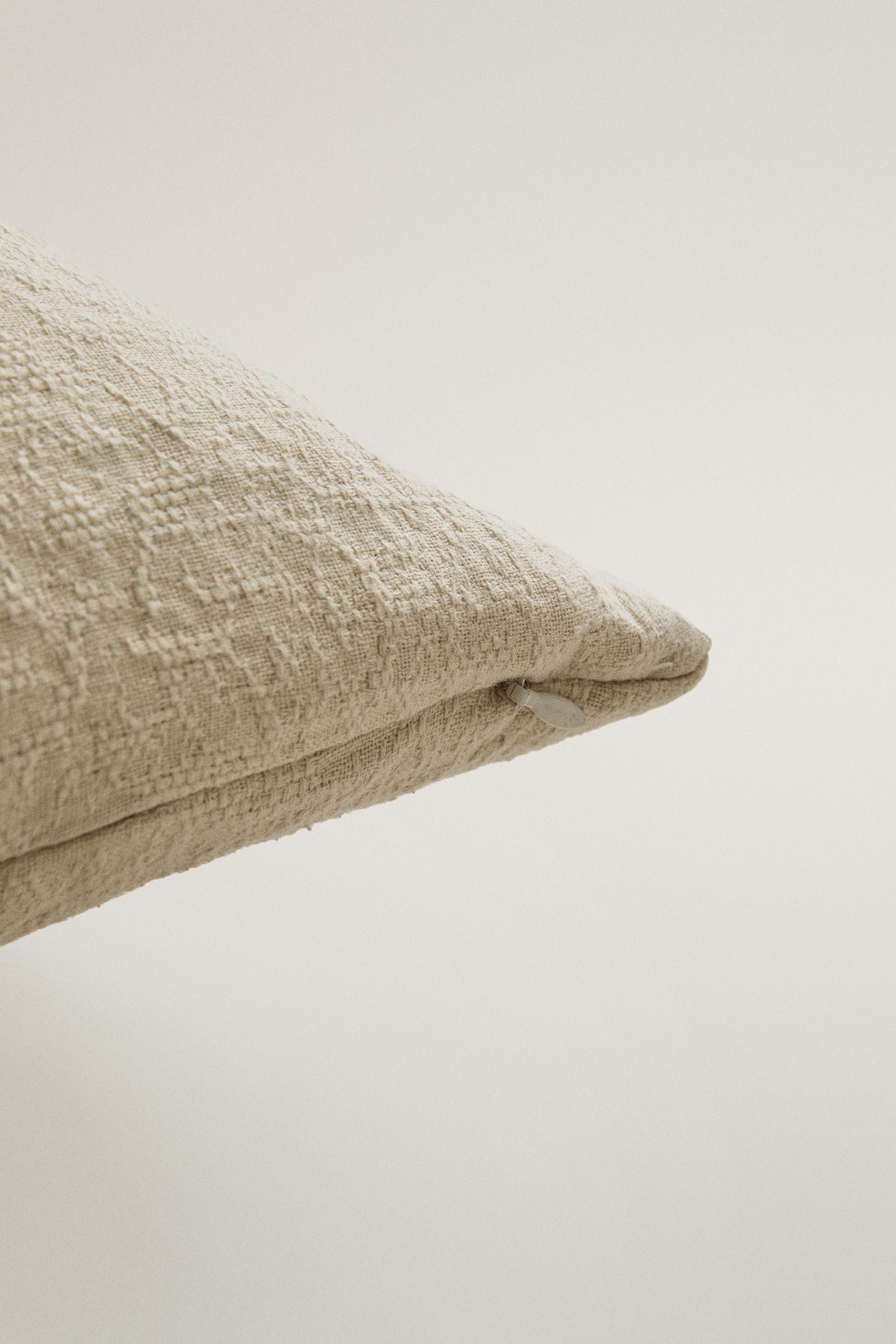 HOUSSE DE COUSSIN COTON JACQUARD